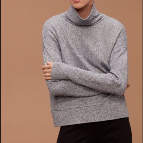 Community - Allora Turtleneck Sweater - Heathered Grey - Picture 1 of 6